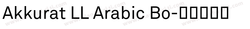 Akkurat LL Arabic Bo字体转换